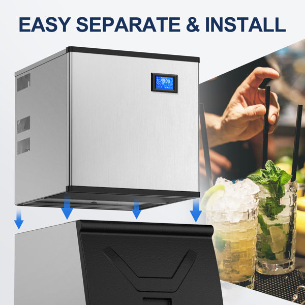 Velivi 400 Lb. Daily Production Cube Clear Ice Freestanding Commercial